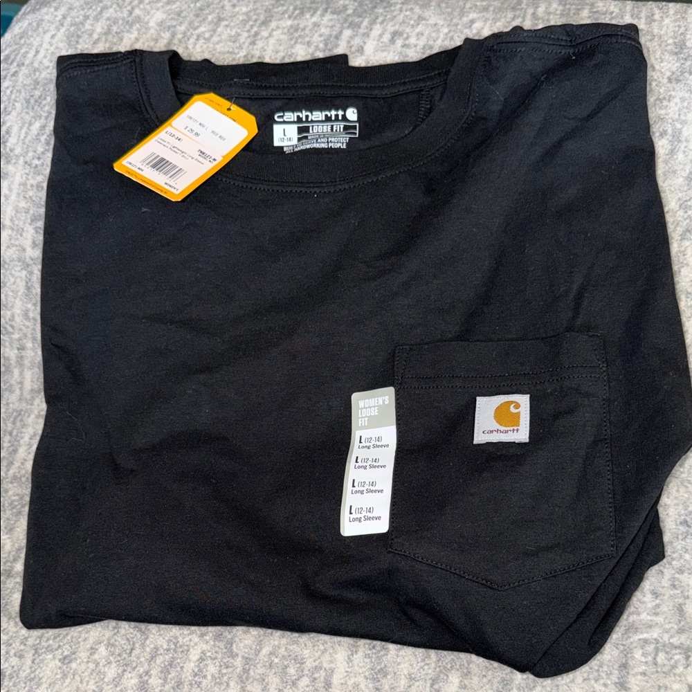 Carhartt Black Women's Loose Fit Long Sleeve